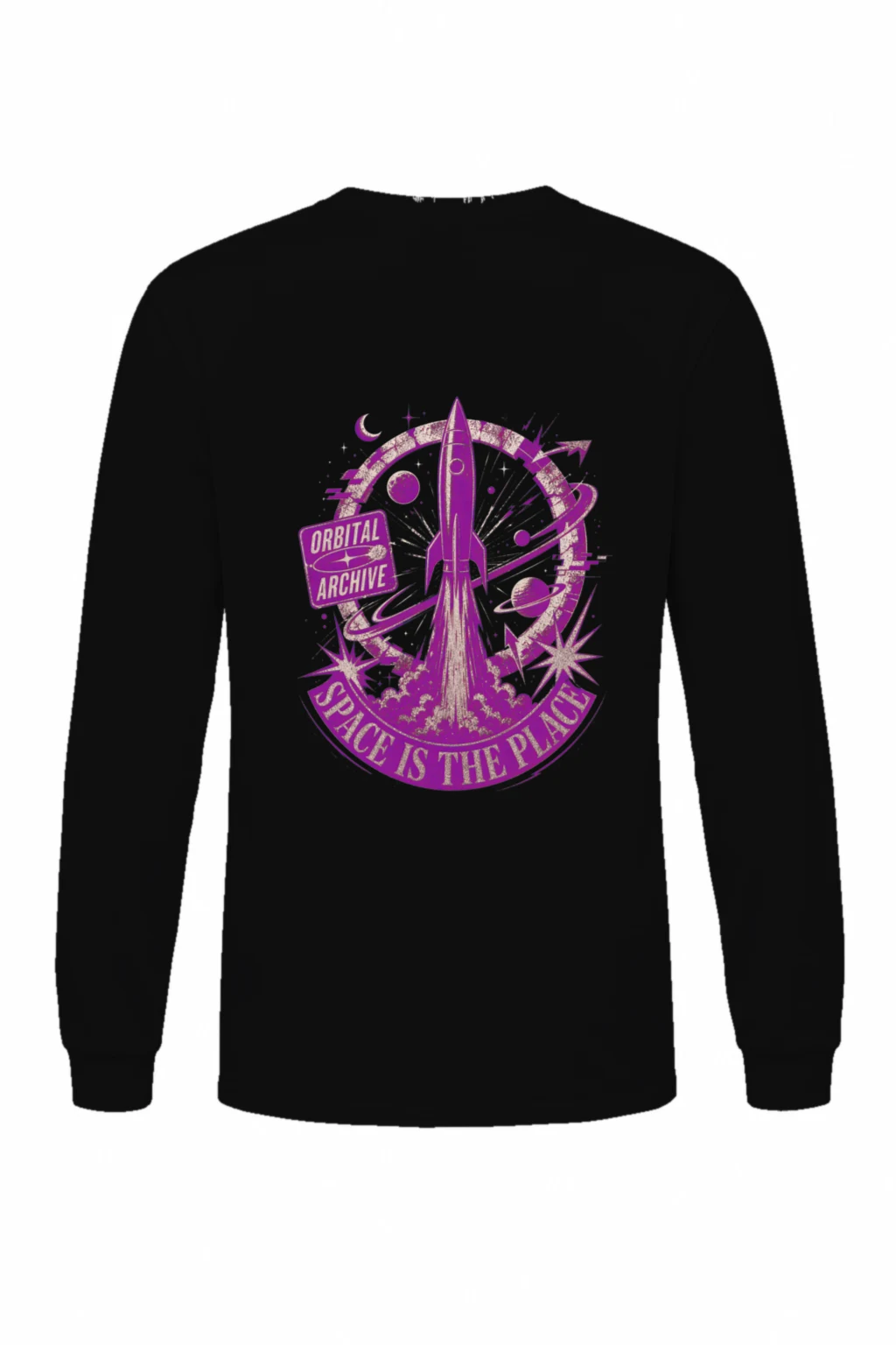 "Space Is The Place" Unisex Longsleeve T-shirt | Gildan 2400
