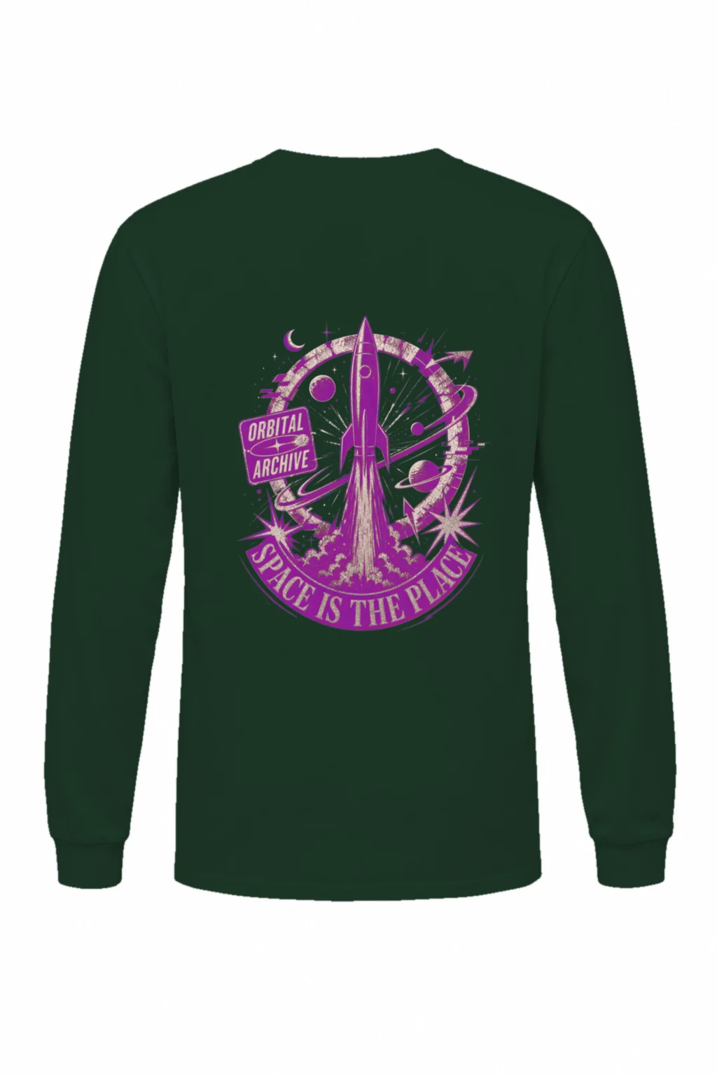 "Space Is The Place" Unisex Longsleeve T-shirt | Gildan 2400