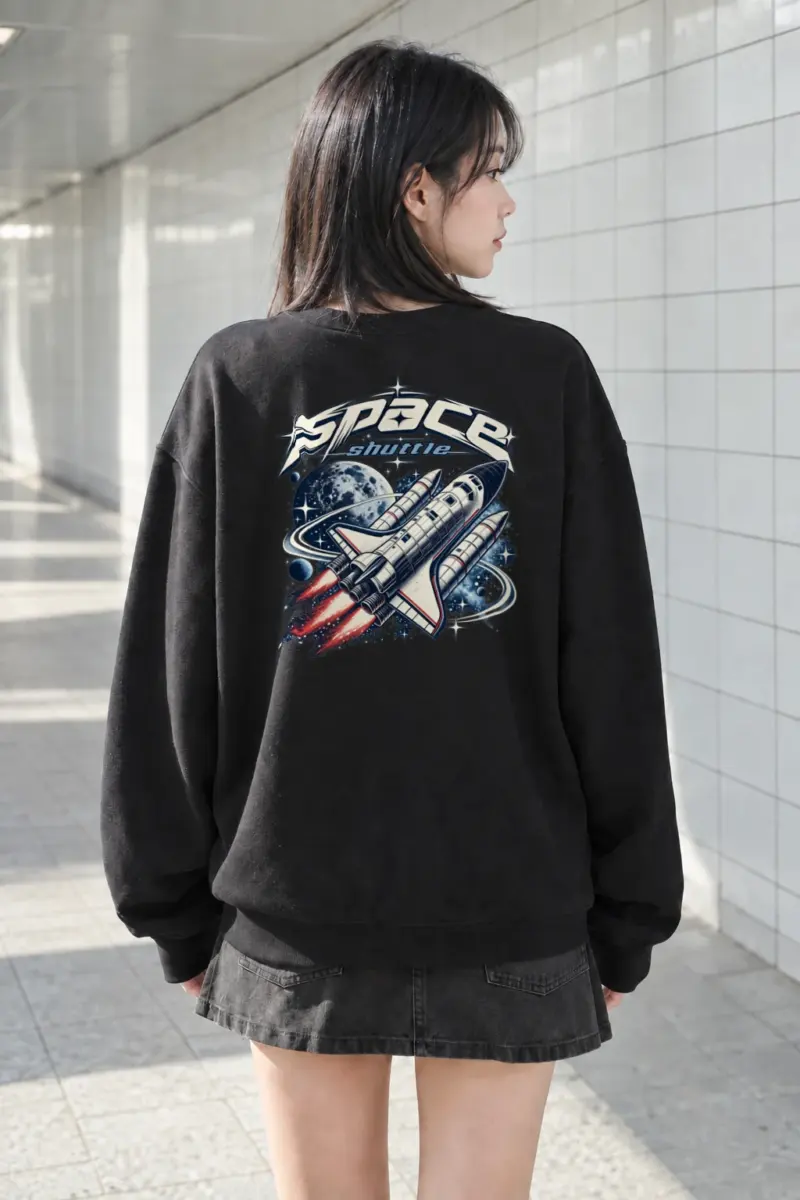 "Space Shuttle" Heavy Blend Unisex Crewneck Sweatshirt | Gildan 18000