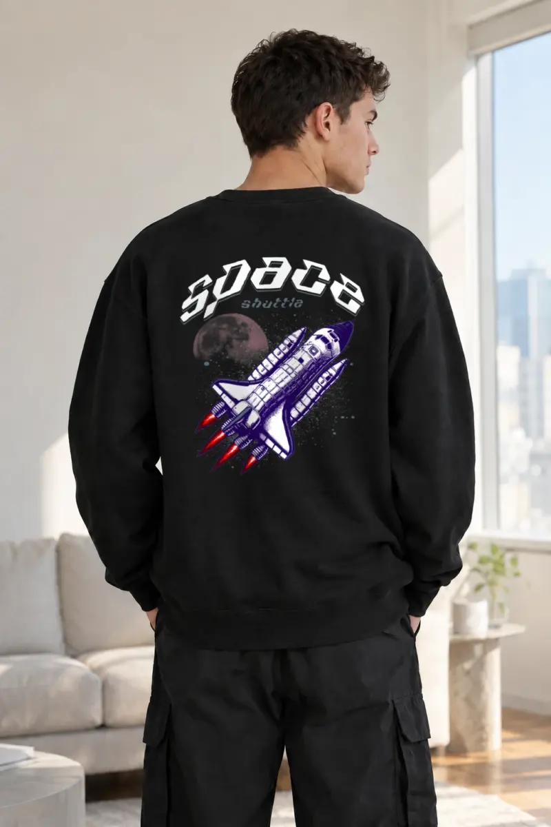 “Space Shuttle” Heavy Blend Unisex Crewneck Sweatshirt | Gildan 18000