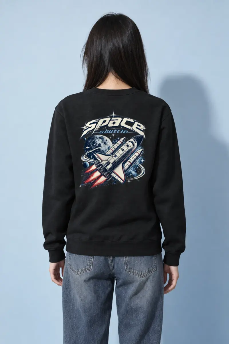 "Space Shuttle" Heavy Blend Unisex Crewneck Sweatshirt | Gildan 18000