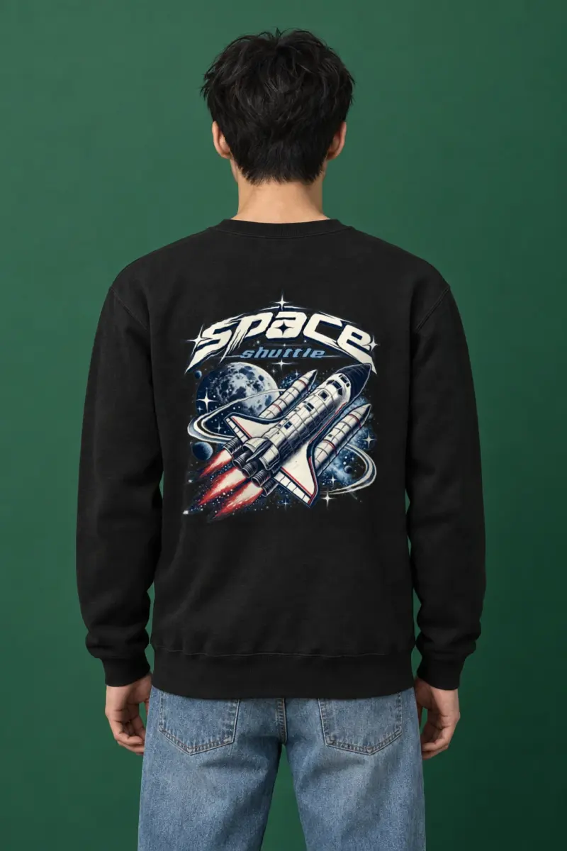 "Space Shuttle" Heavy Blend Unisex Crewneck Sweatshirt | Gildan 18000