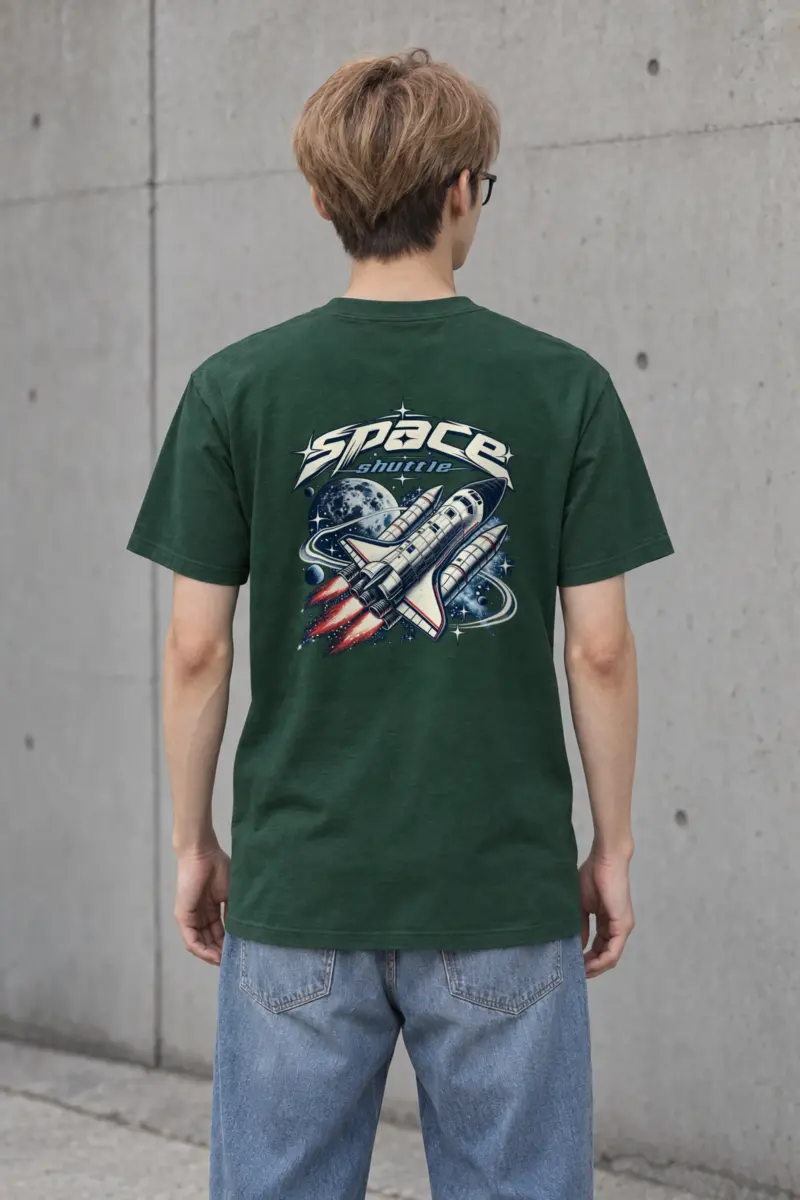 "Space Shuttle" Heavyweight Unisex Crewneck T-shirt