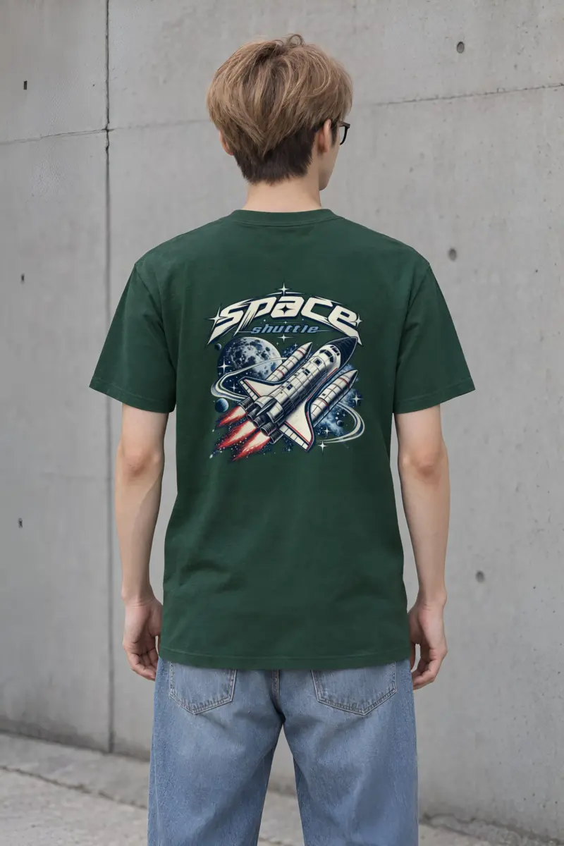 "Space Shuttle" Heavyweight Unisex Crewneck T-shirt