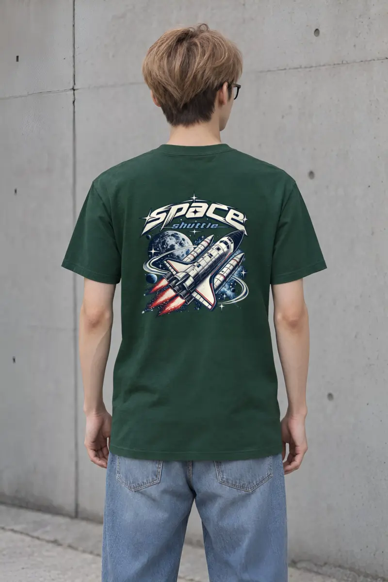 "Space Shuttle" Heavyweight Unisex Crewneck T-shirt