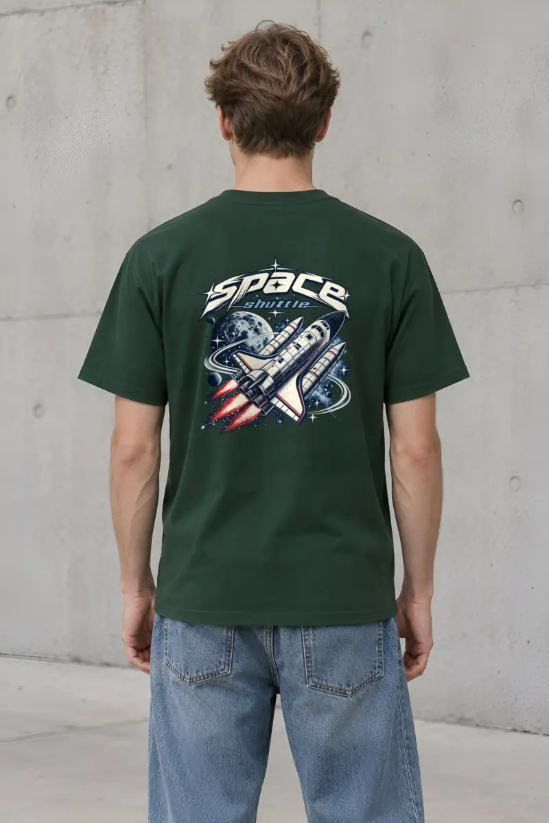 "Space Shuttle" Heavyweight Unisex Crewneck T-shirt