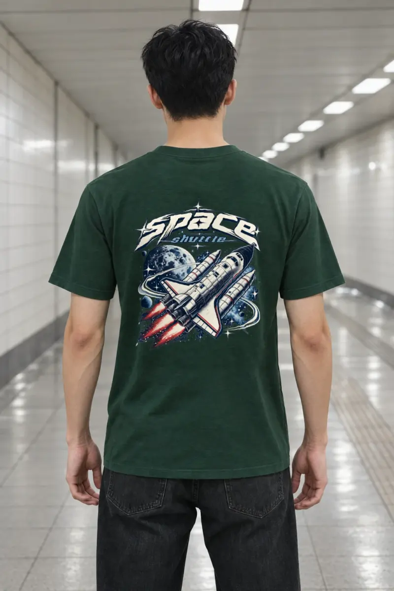 "Space Shuttle" Heavyweight Unisex Crewneck T-shirt