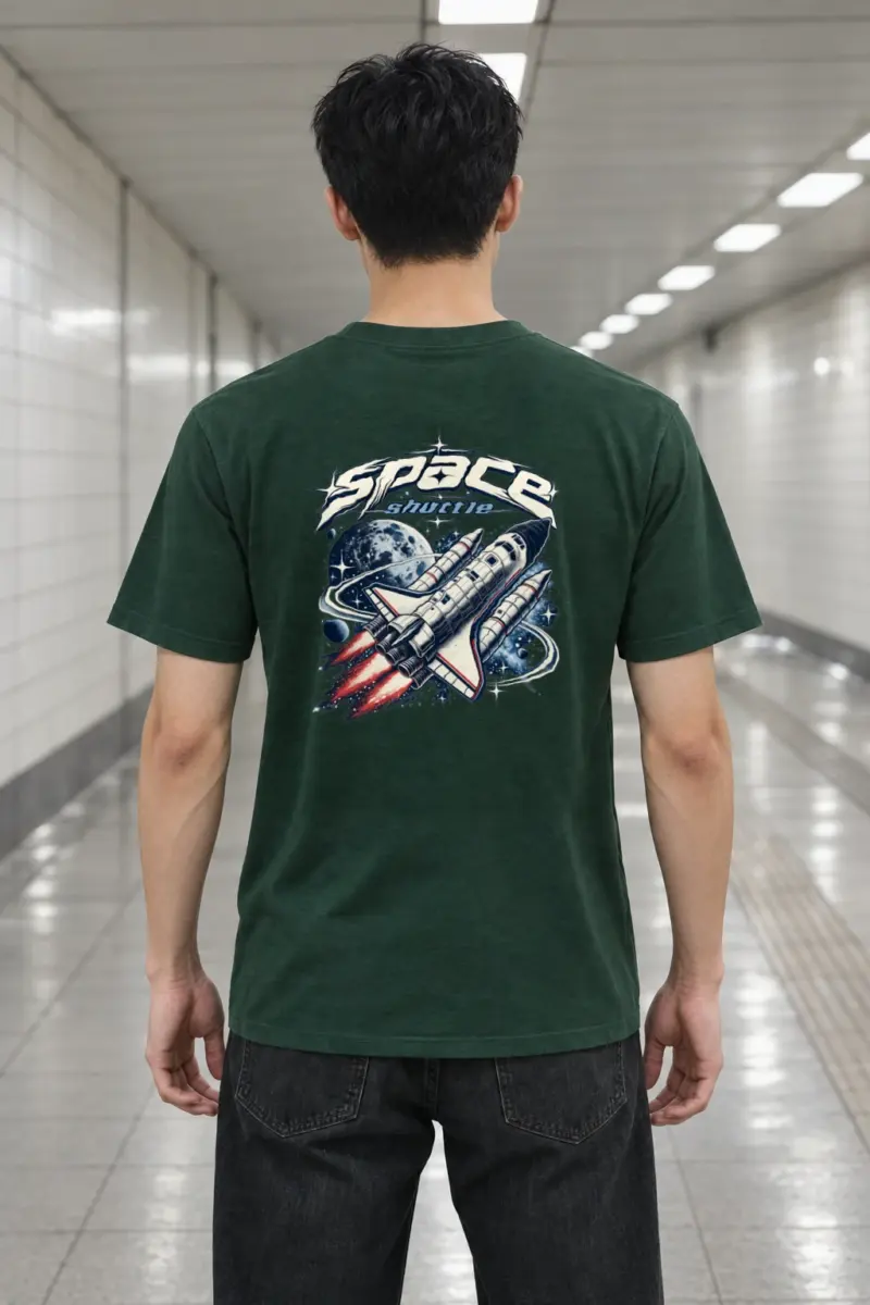 "Space Shuttle" Heavyweight Unisex Crewneck T-shirt