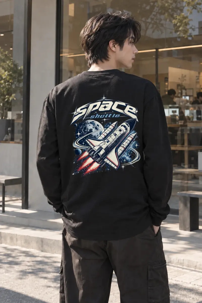"Space Shuttle" Unisex Longsleeve T-shirt | Gildan 2400