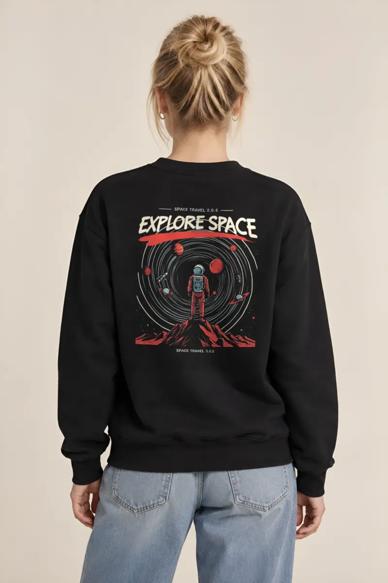 "Space Travel" Heavy Blend Unisex Crewneck Sweatshirt