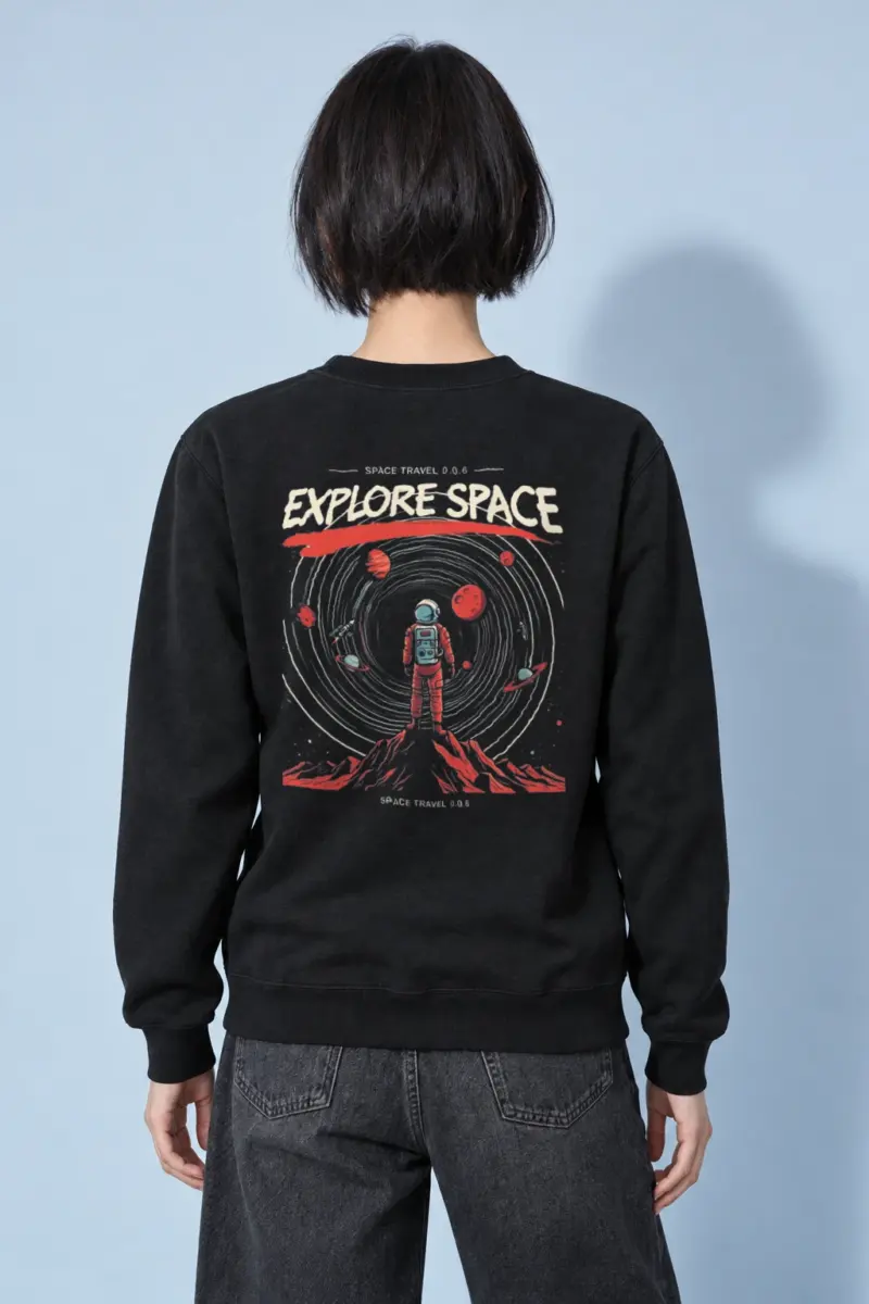 "Space Travel" Heavy Blend Unisex Crewneck Sweatshirt