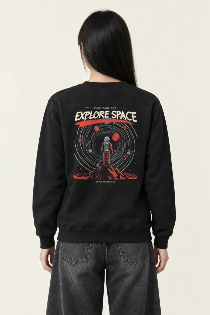 "Space Travel" Heavy Blend Unisex Crewneck Sweatshirt