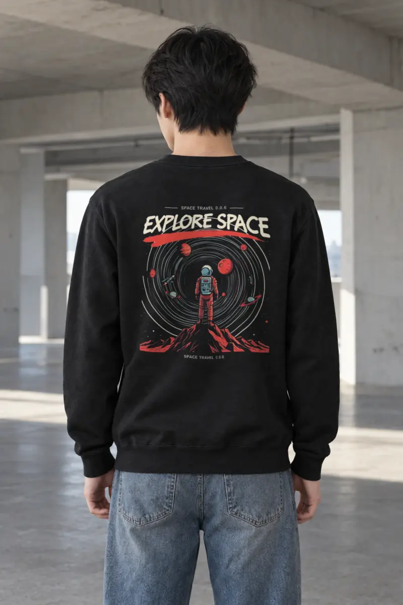 "Space Travel" Heavy Blend Unisex Crewneck Sweatshirt