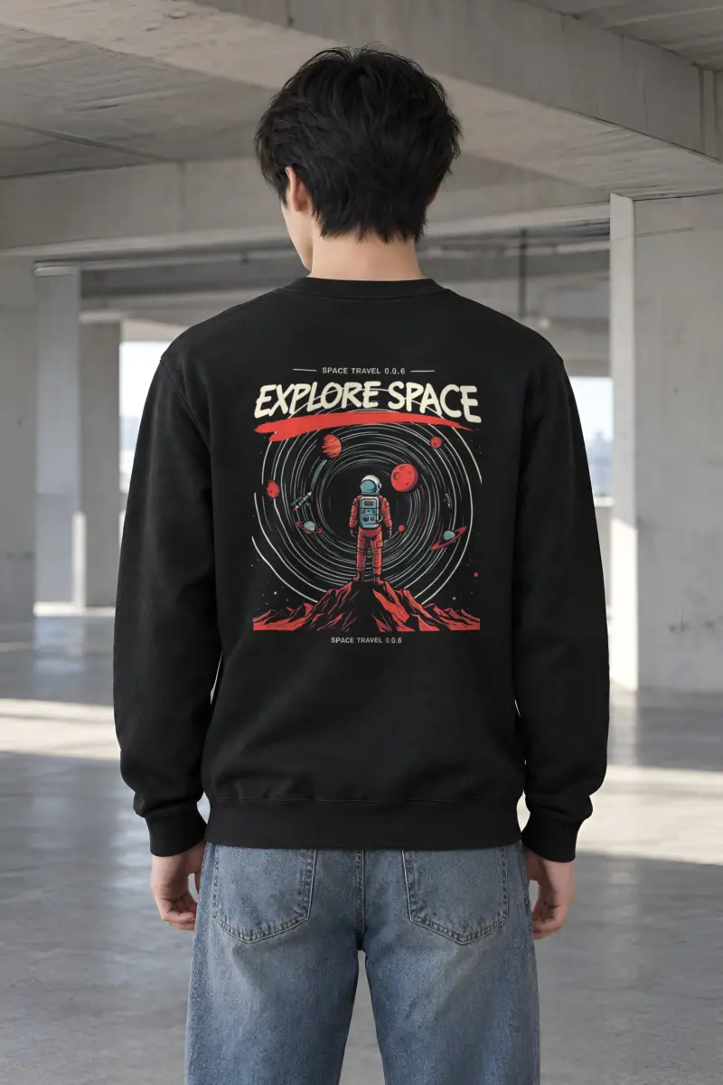 "Space Travel" Heavy Blend Unisex Crewneck Sweatshirt