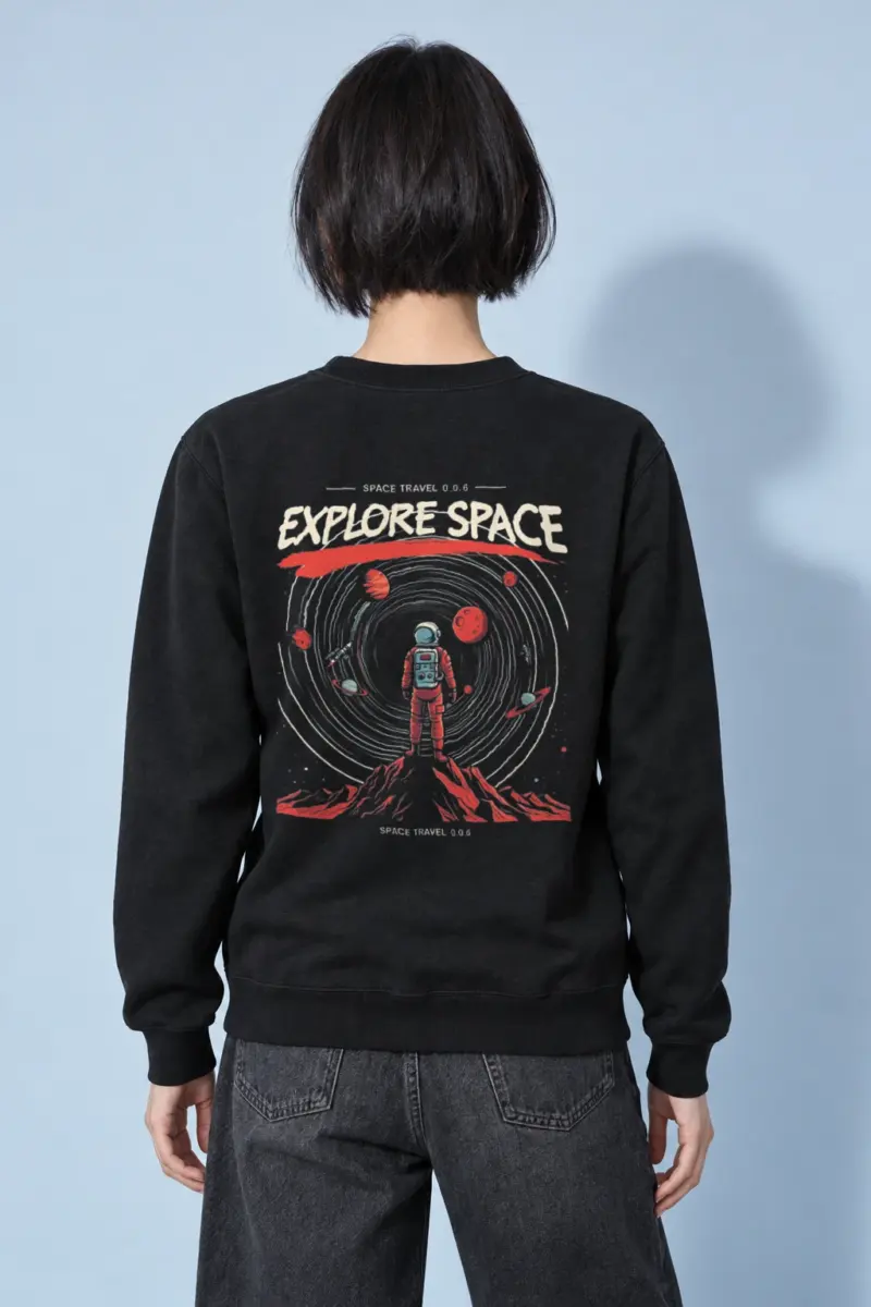 "Space Travel" Heavy Blend Unisex Crewneck Sweatshirt
