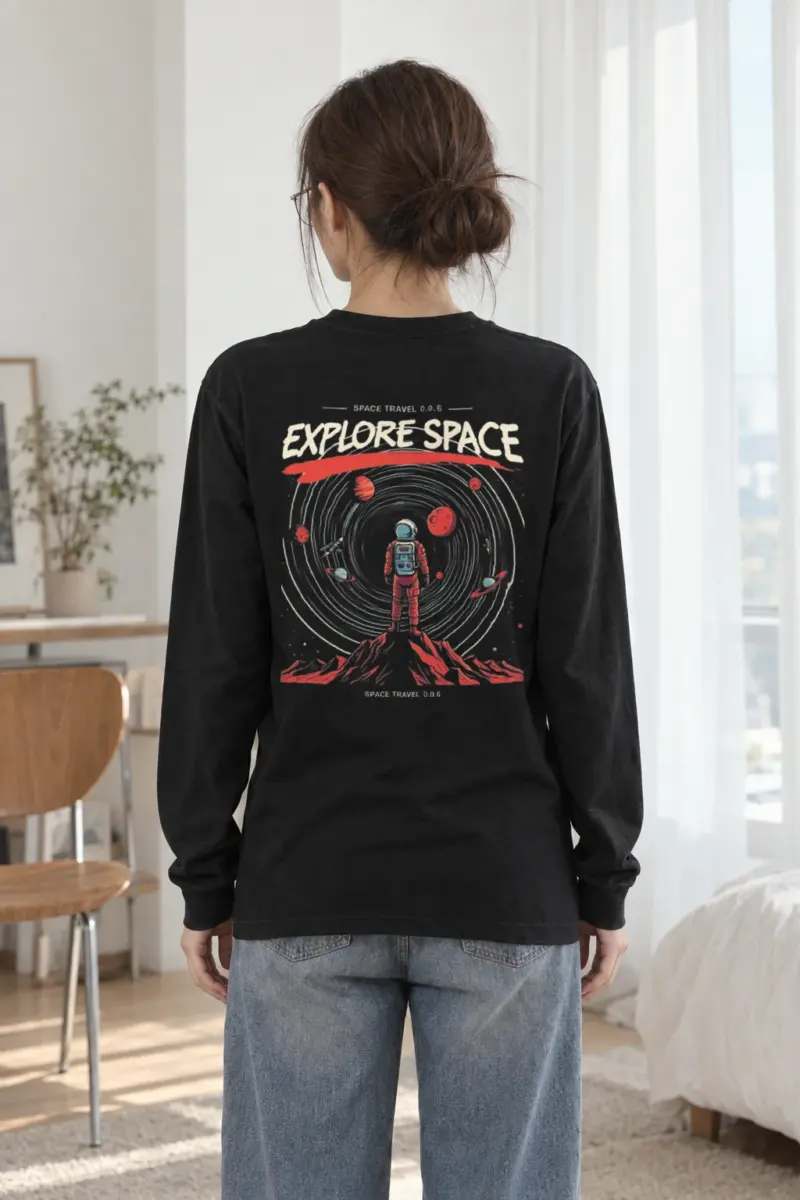 "Space Travel" Unisex Longsleeve T-shirt