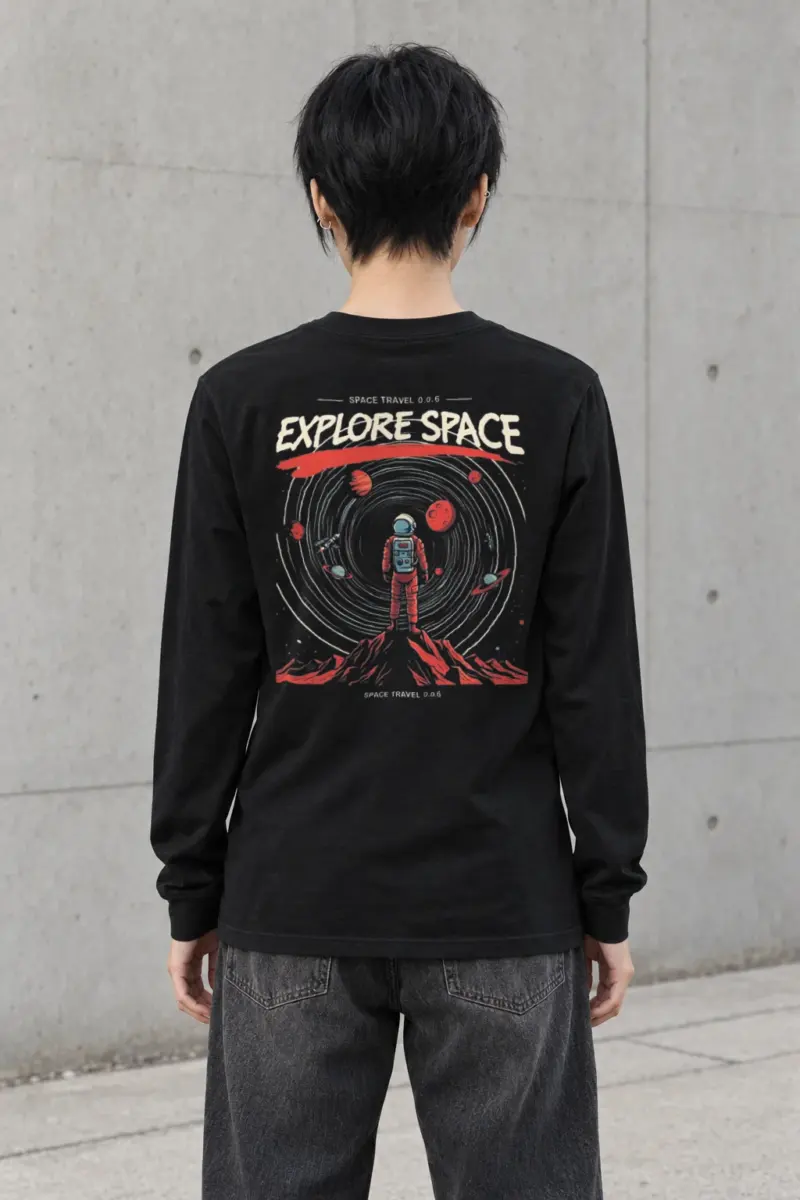 "Space Travel" Unisex Longsleeve T-shirt