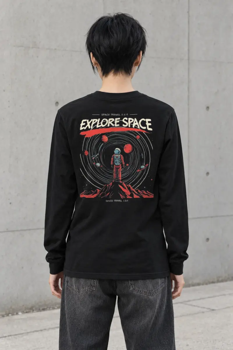 "Space Travel" Unisex Longsleeve T-shirt