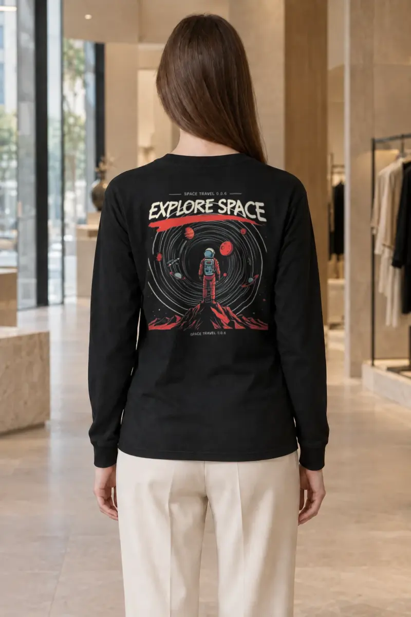 "Space Travel" Unisex Longsleeve T-shirt | Gildan 2400