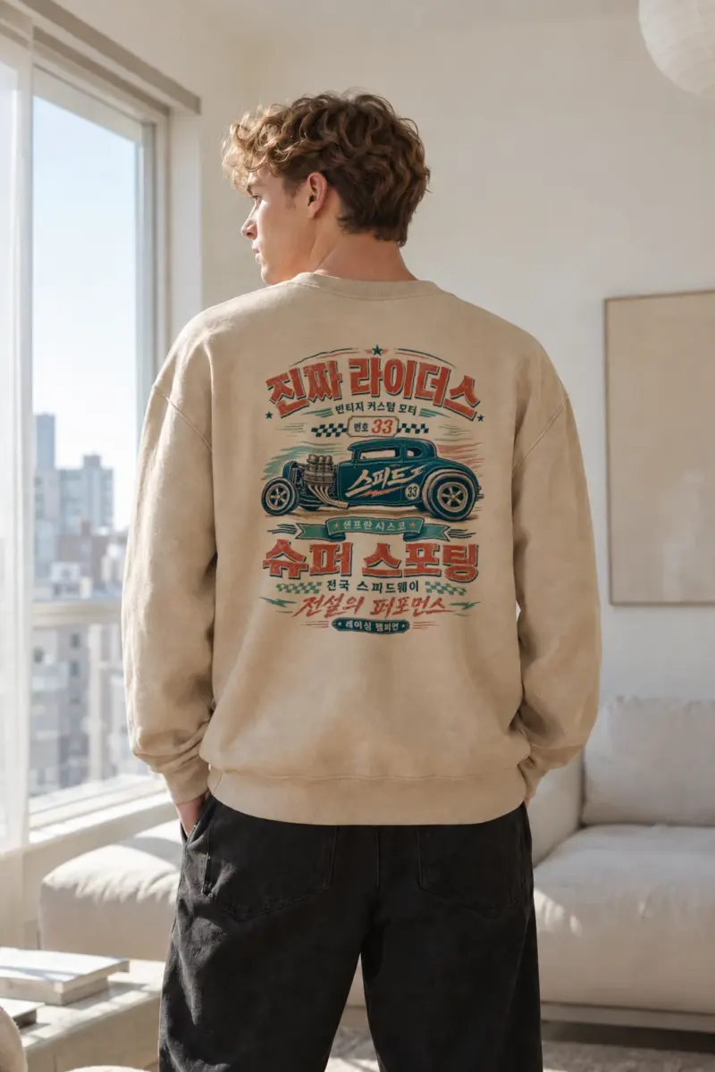 "Speed 33 Racers" Heavy Blend Unisex Crewneck Sweatshirt | Gildan 18000