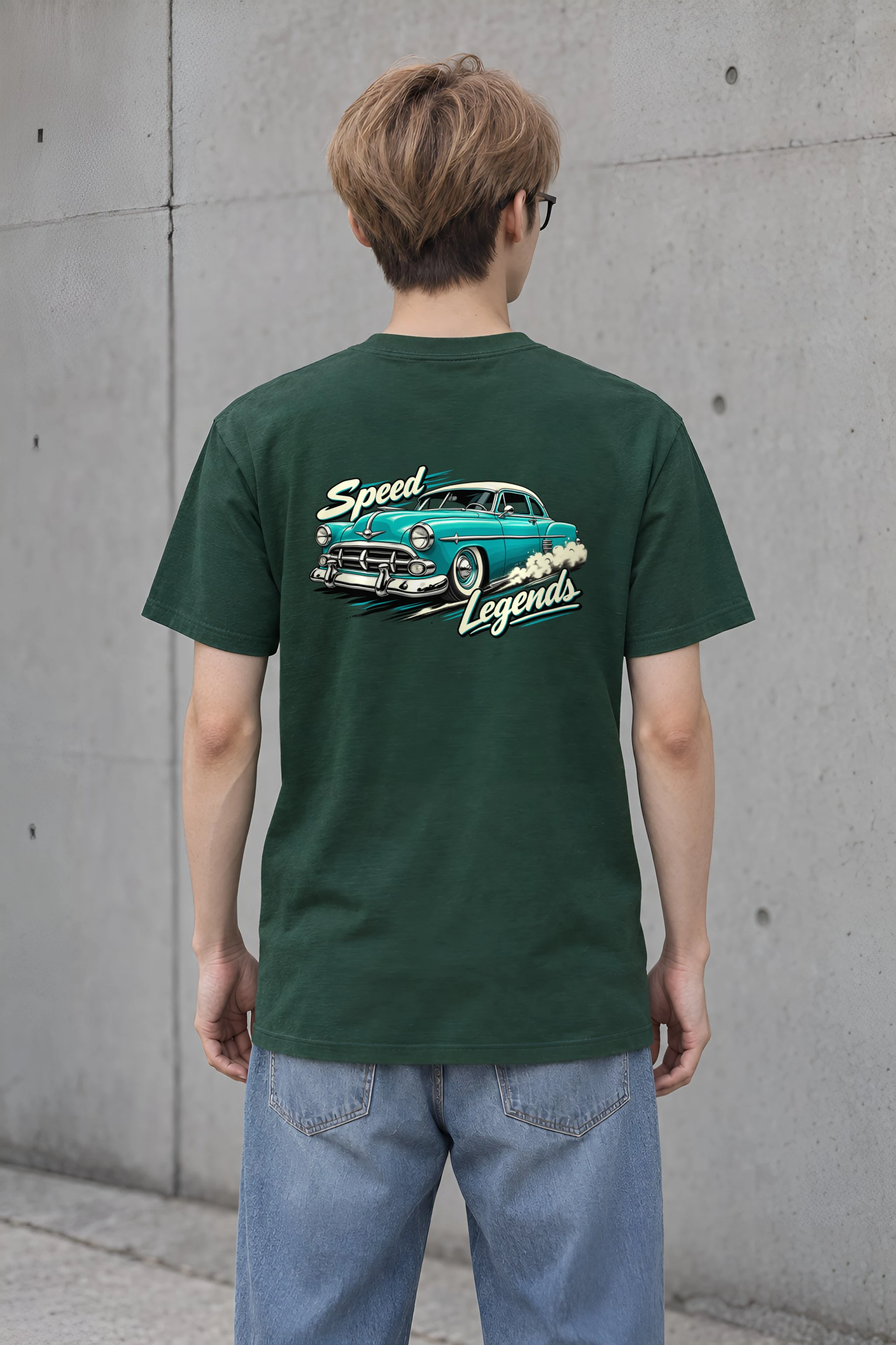 "Speed Legends" Heavyweight Unisex Crewneck T-shirt