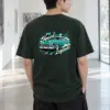"Turquoise Roadster Rush" Heavyweight Unisex Crewneck T-shirt | Gildan 5000