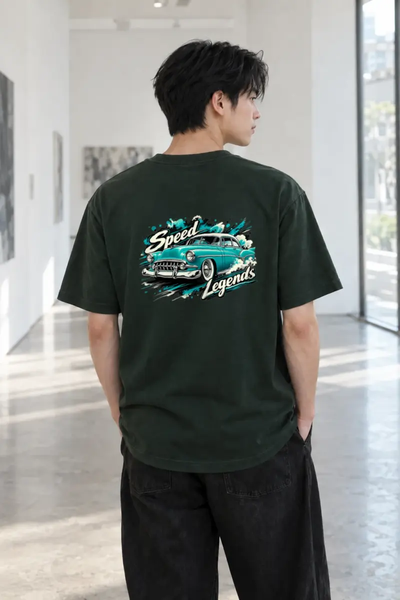 "Speed Legends" Heavyweight Unisex Crewneck T-shirt | Gildan 5000