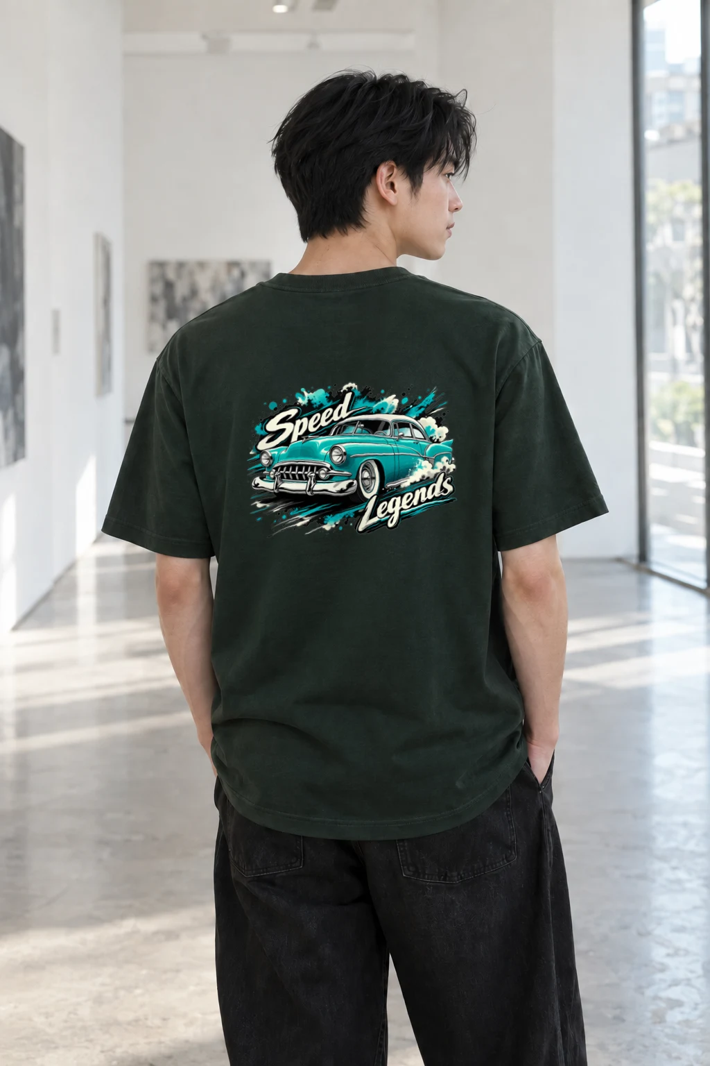 "Speed Legends" Heavyweight Unisex Crewneck T-shirt | Gildan 5000
