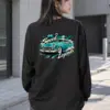 "Turquoise Roadster" Unisex Longsleeve T-shirt | Gildan 2400