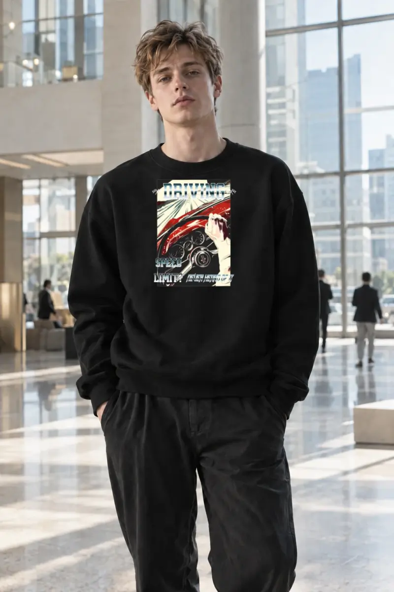 "Speed Limit Imagined" Heavy Blend Unisex Crewneck Sweatshirt | Gildan 18000