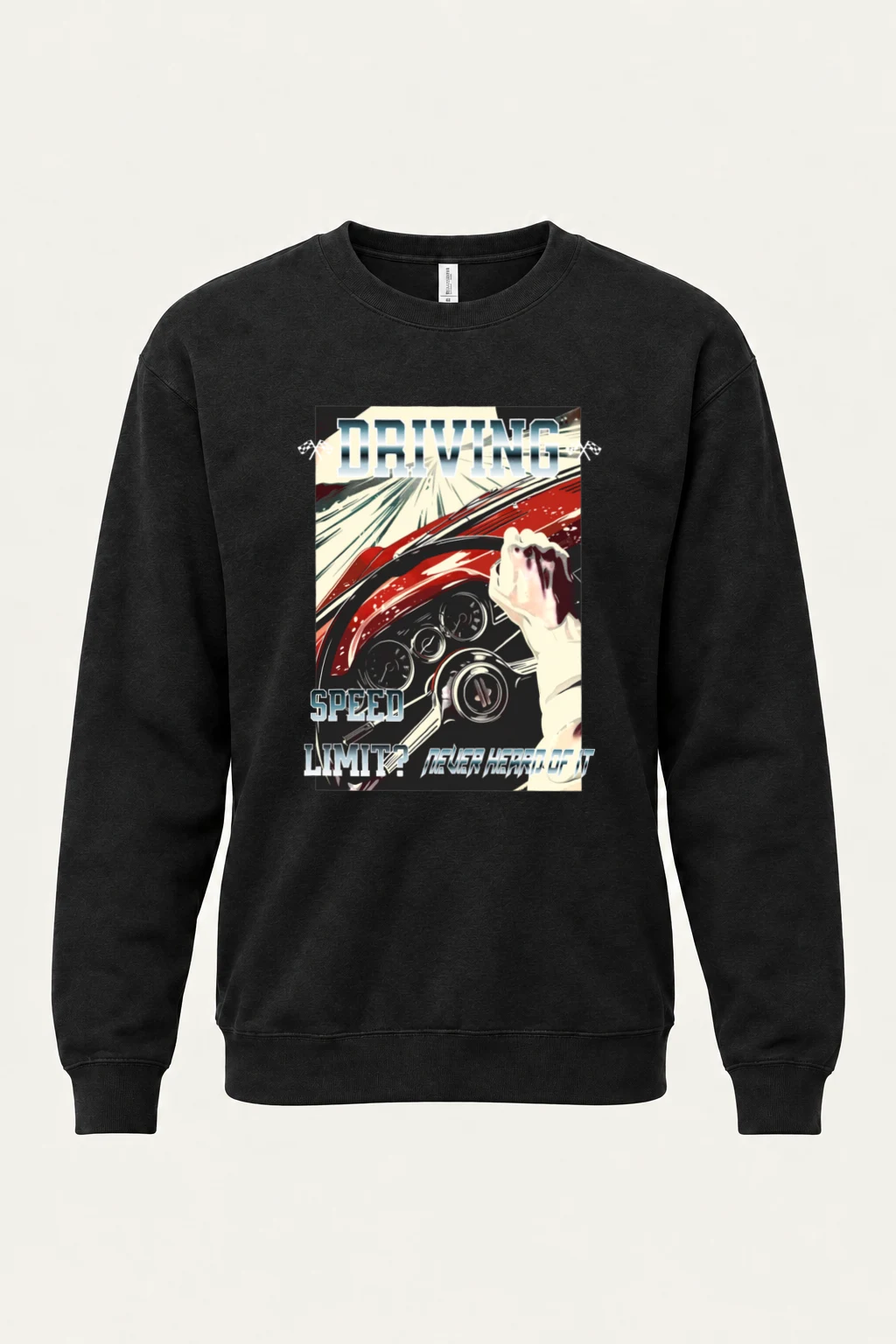 "Speed Limit Imagined" Heavy Blend Unisex Crewneck Sweatshirt | Gildan 18000