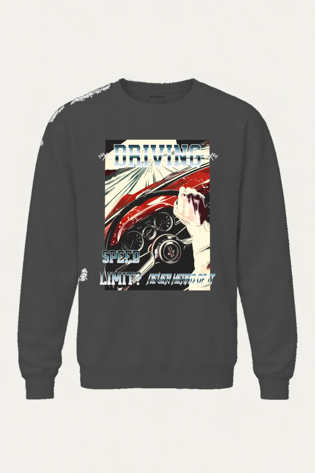 "Speed Limit Imagined" Heavy Blend Unisex Crewneck Sweatshirt | Gildan 18000