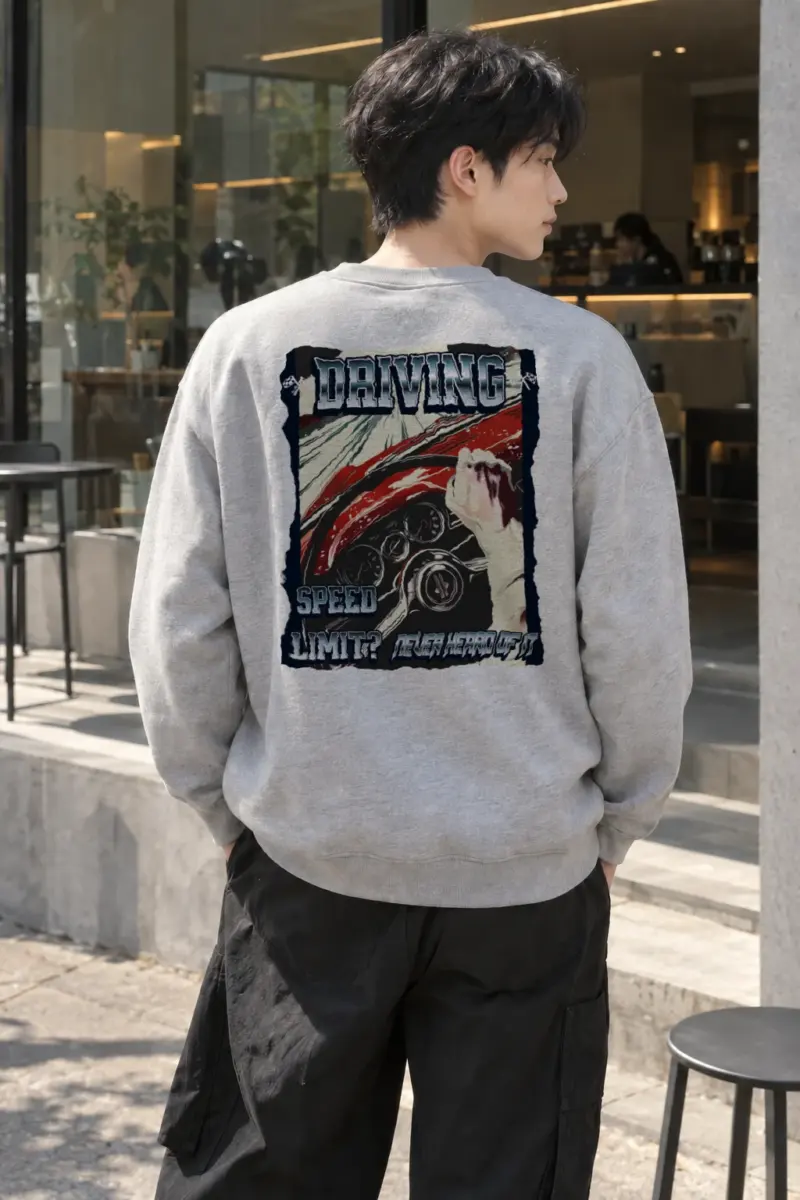 “Speed Limit? Never Heard Of It” Heavy Blend Unisex Crewneck Sweatshirt | Gildan 18000