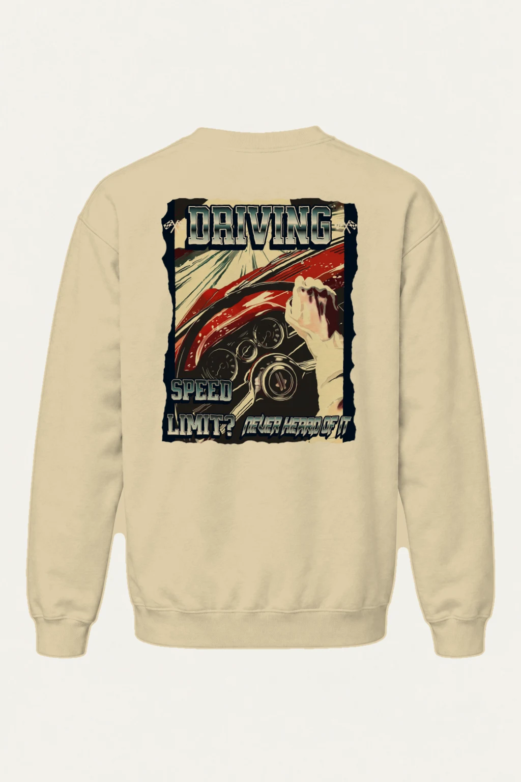 "Speed Limit? Never Heard Of It" Heavy Blend Unisex Crewneck Sweatshirt | Gildan 18000