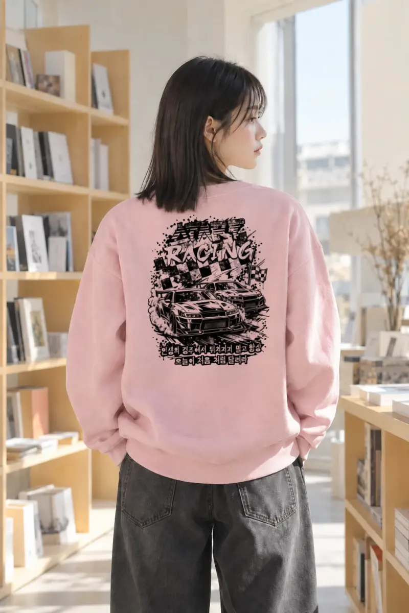 "Speed Racing" Heavy Blend Unisex Crewneck Sweatshirt | Gildan 18000
