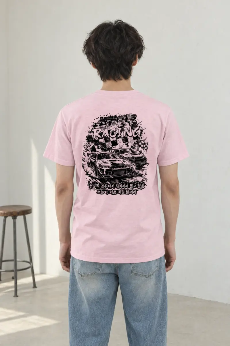 "Speed Racing" Heavyweight Unisex Crewneck T-shirt | Gildan 5000