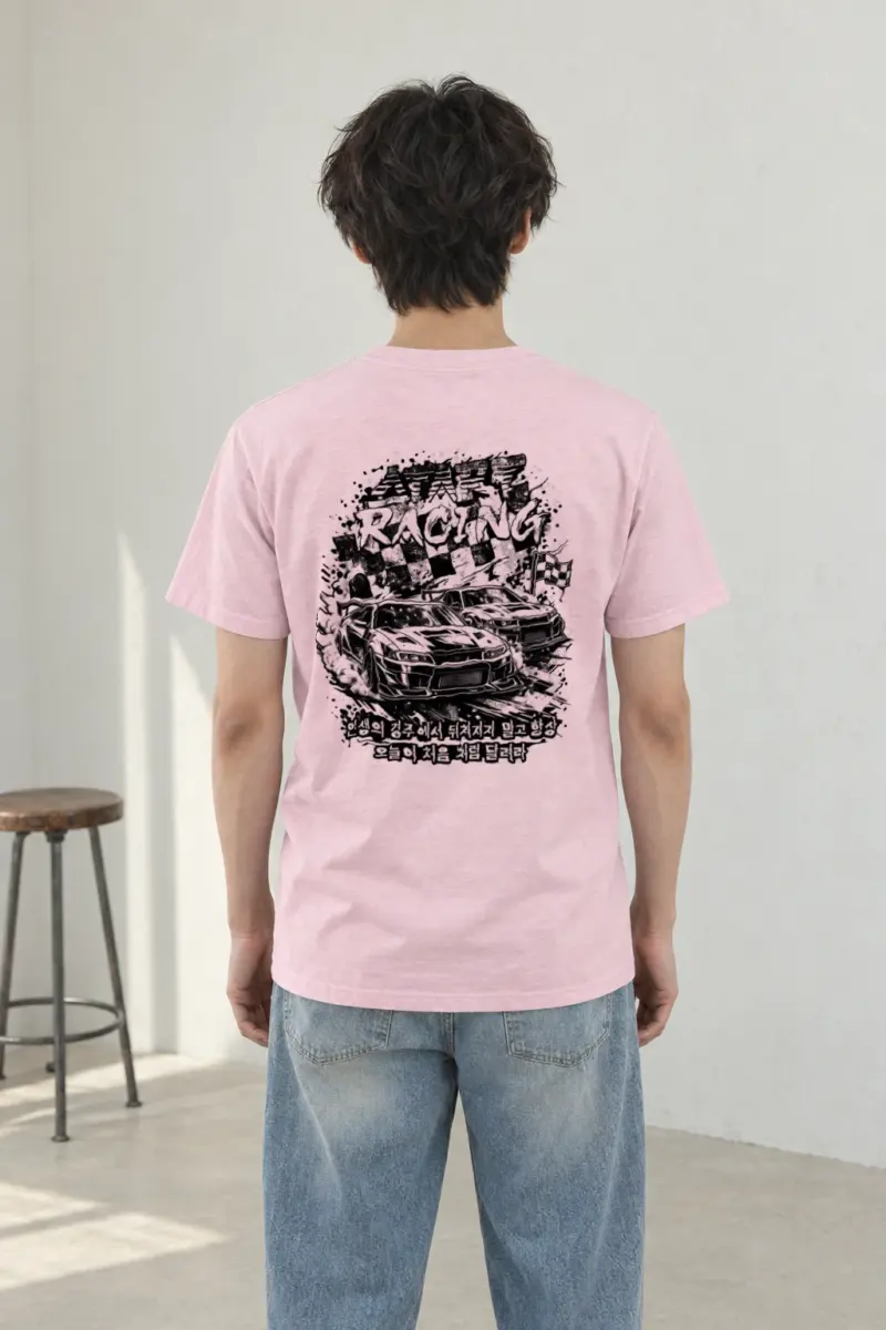 "Speed Racing" Heavyweight Unisex Crewneck T-shirt