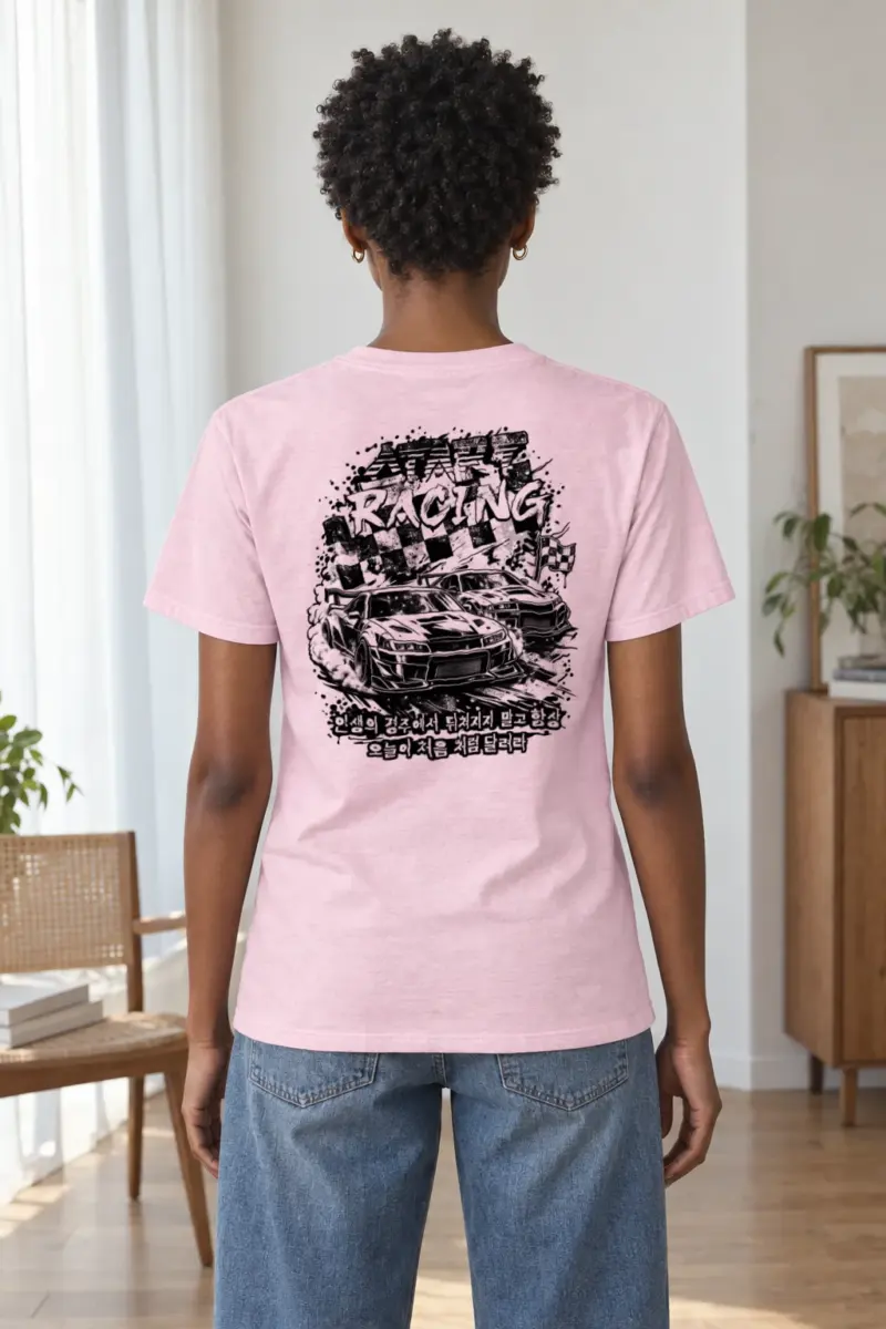"Speed Racing" Heavyweight Unisex Crewneck T-shirt | Gildan 5000