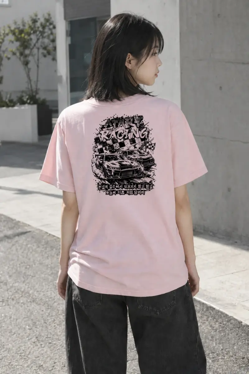 "Speed Racing" Heavyweight Unisex Crewneck T-shirt | Gildan 5000