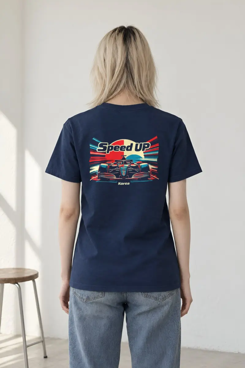 "Speed Up Korea" Heavyweight Unisex Crewneck T-shirt
