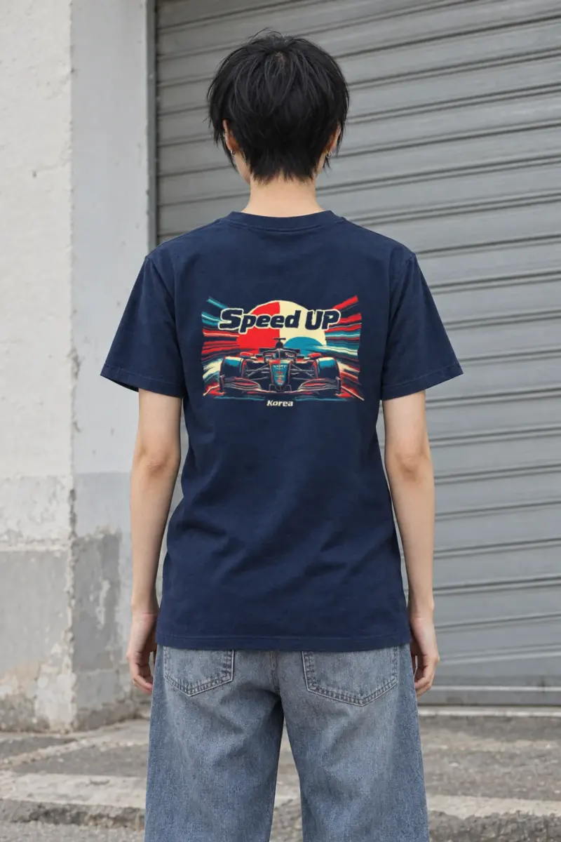 "Speed Up Korea" Heavyweight Unisex Crewneck T-shirt