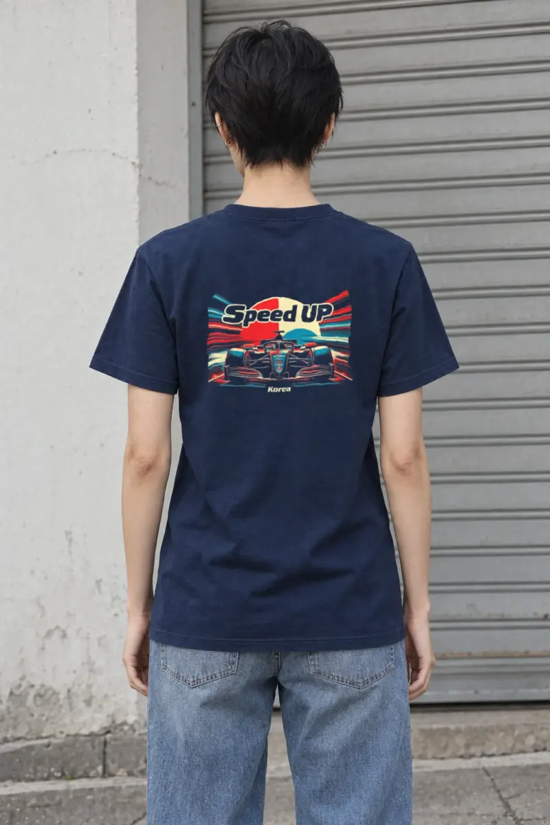 "Speed Up Korea" Heavyweight Unisex Crewneck T-shirt