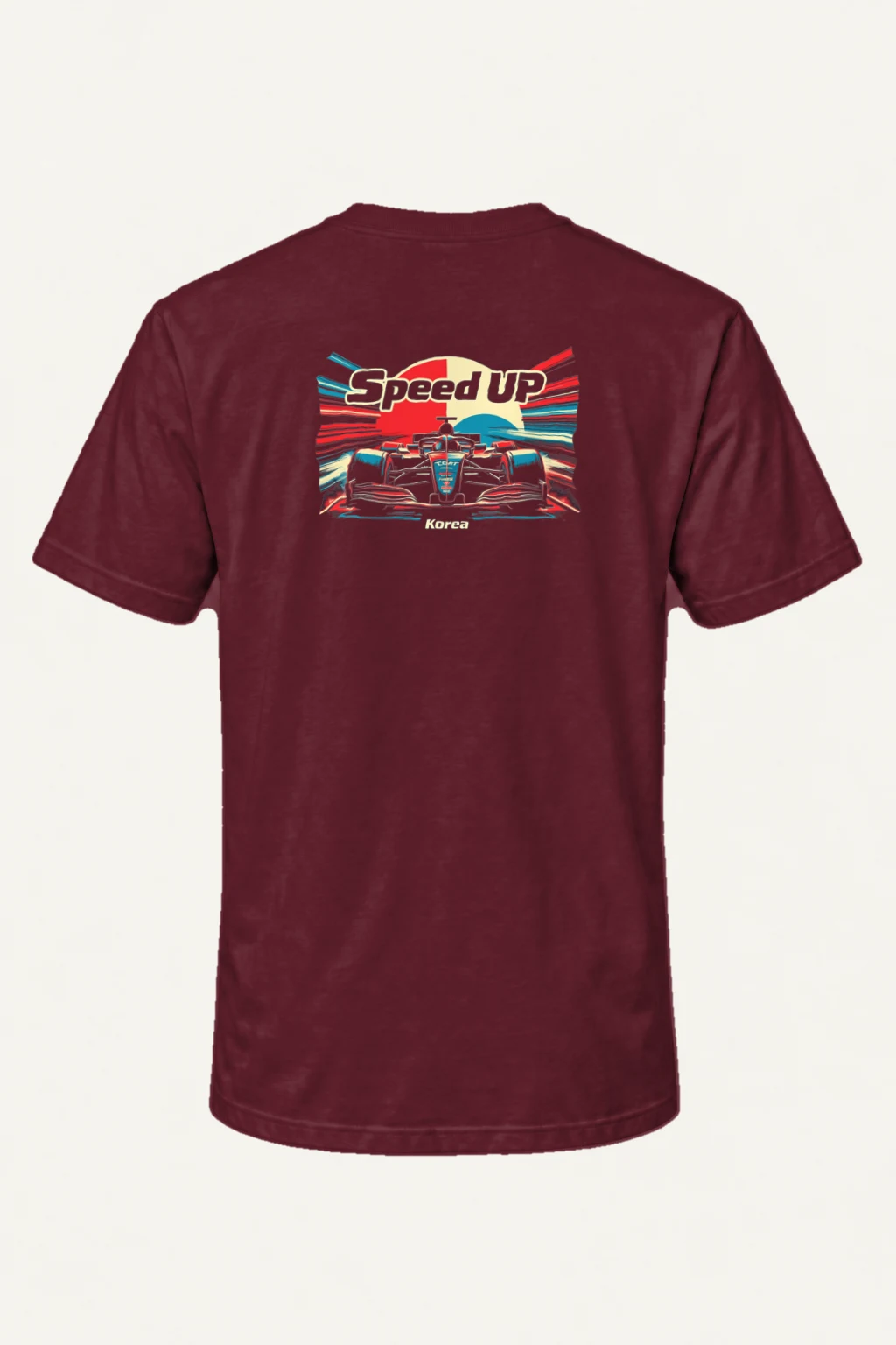 "Speed Up Korea" Heavyweight Unisex Crewneck T-shirt | Gildan 5000