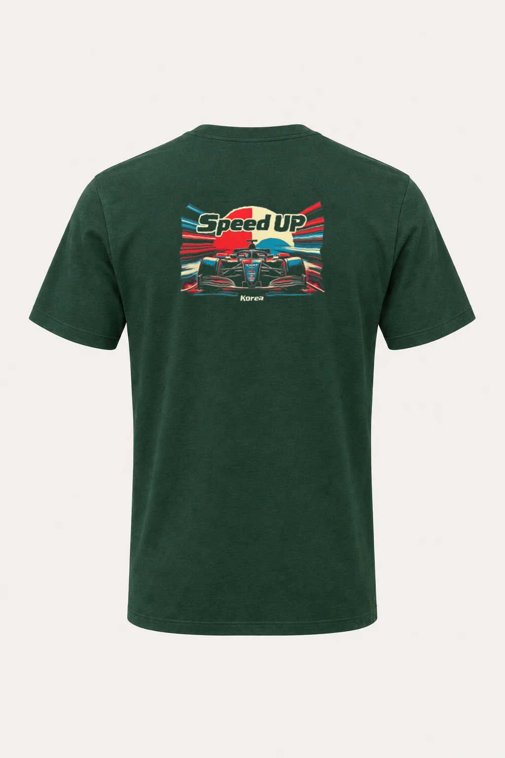 "Speed Up Korea" Heavyweight Unisex Crewneck T-shirt | Gildan 5000
