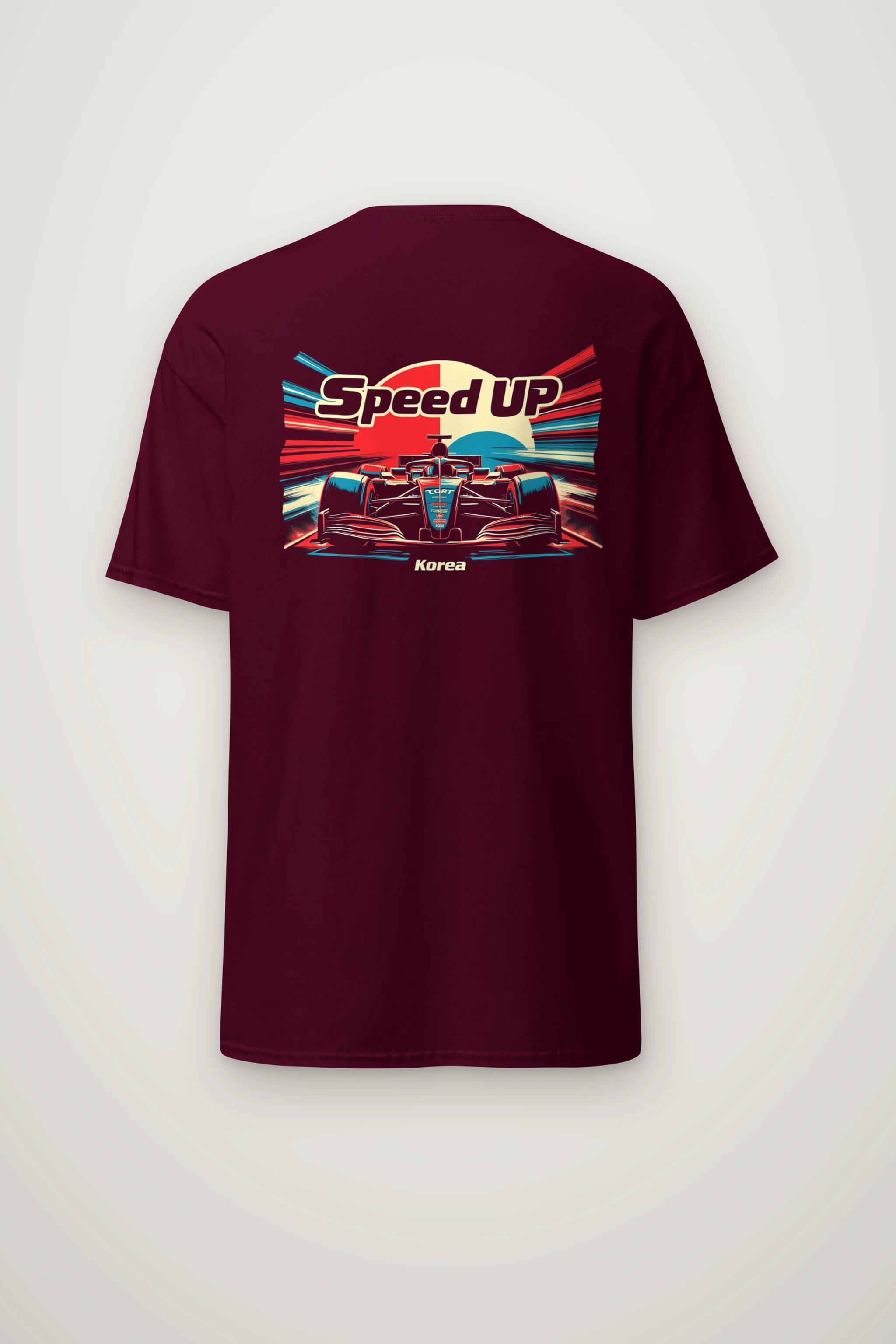 "Speed Up Korea" Heavyweight Unisex Crewneck T-shirt