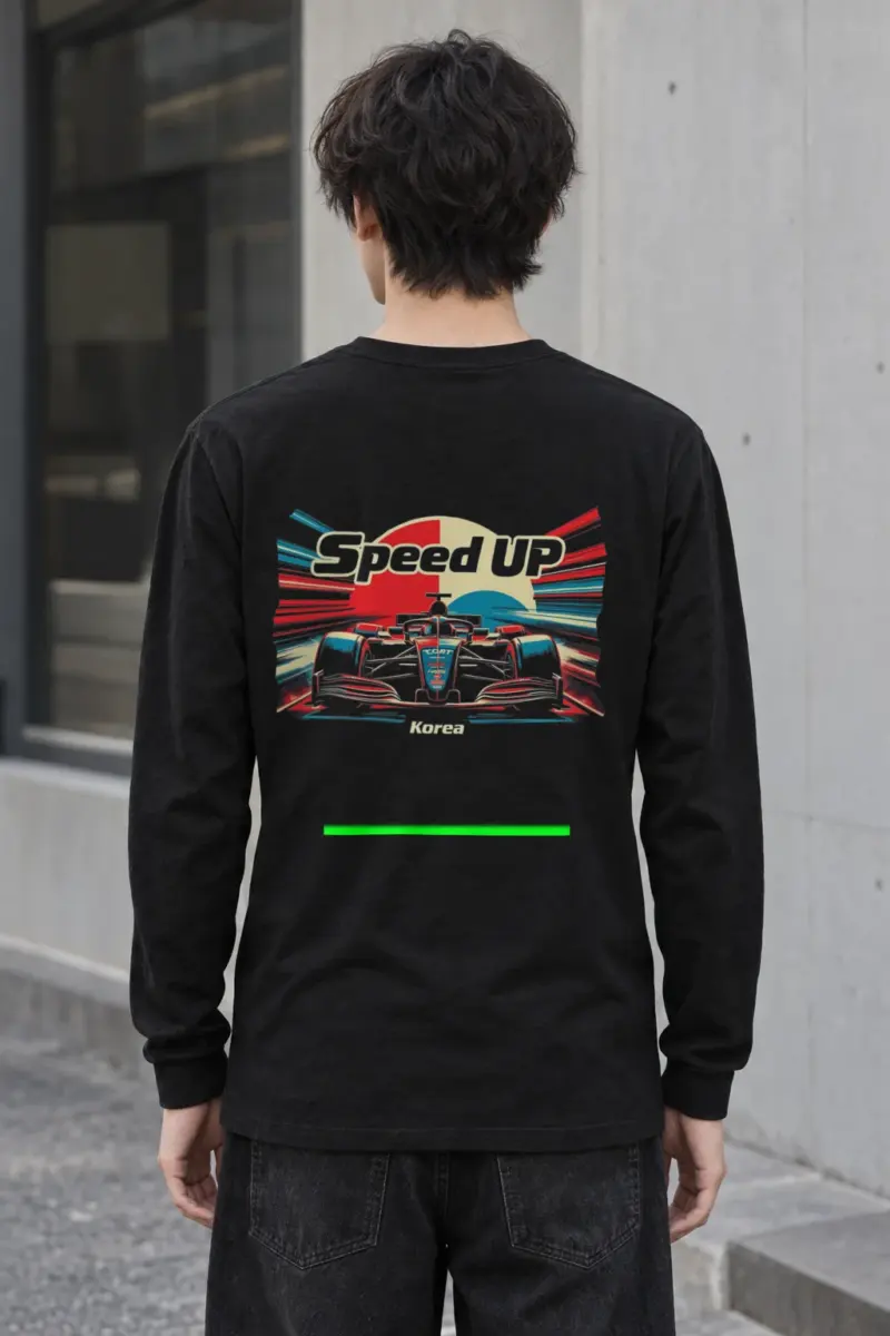 "Speed Up Korea" Unisex Longsleeve T-shirt | Gildan 2400