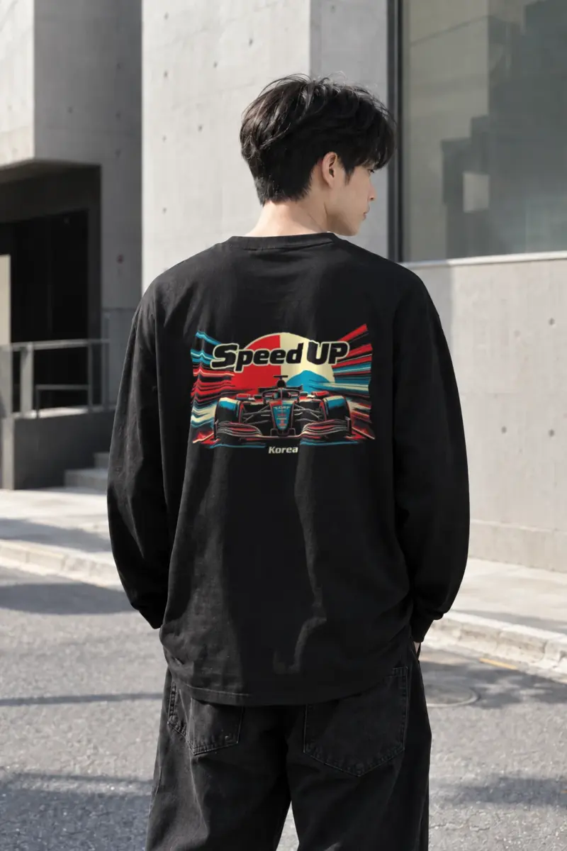 "Speed Up Korea" Unisex Longsleeve T-shirt | Gildan 2400