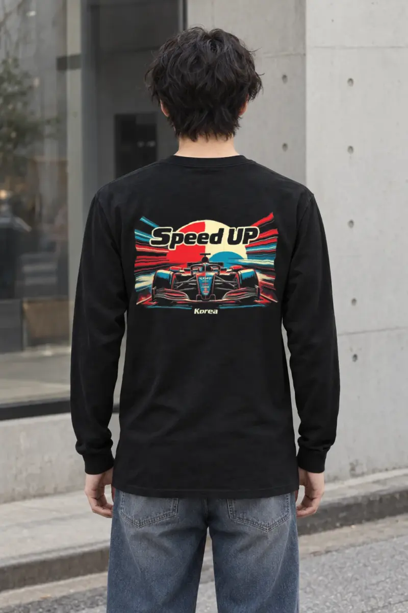 "Speed Up Korea" Unisex Longsleeve T-shirt