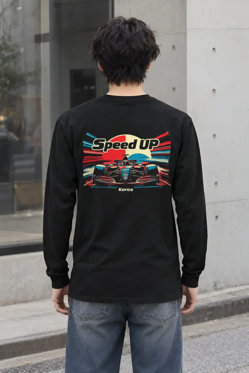 "Speed Up Korea" Unisex Longsleeve T-shirt