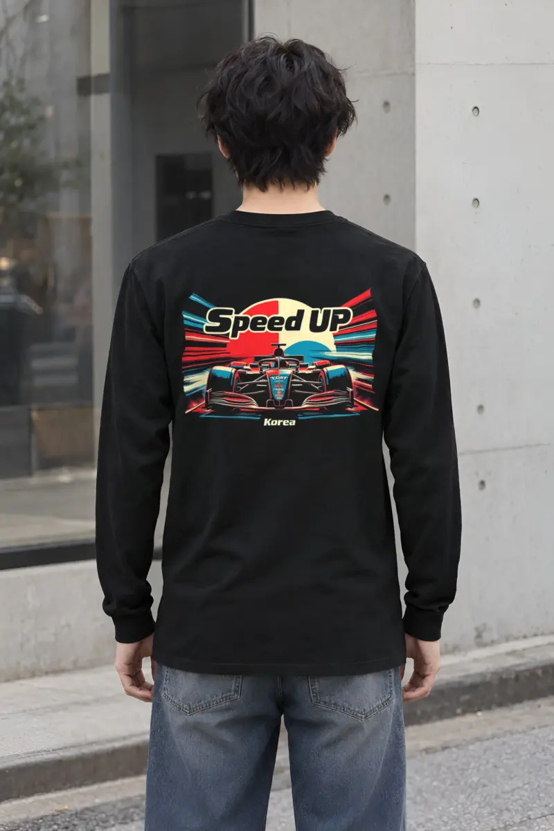"Speed Up Korea" Unisex Longsleeve T-shirt
